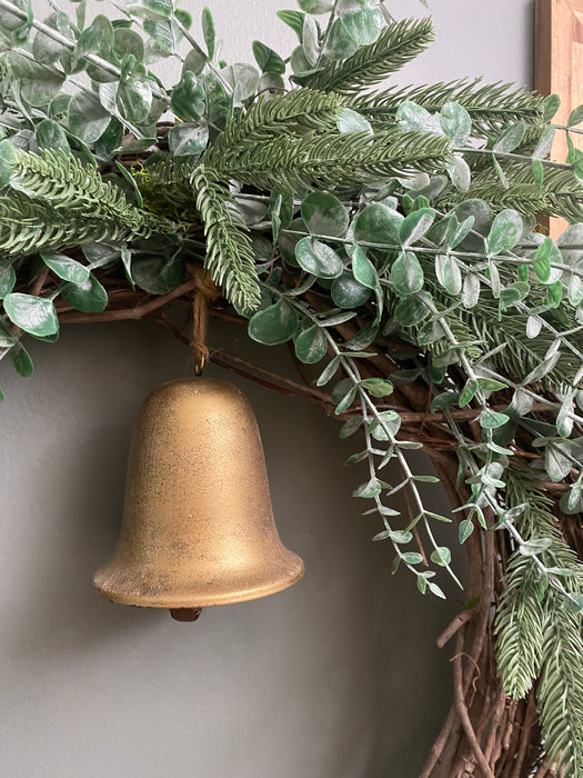 Eucalyptus and Winter Greenery with Bell